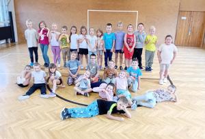 Naše hodina tělesné výchovy.