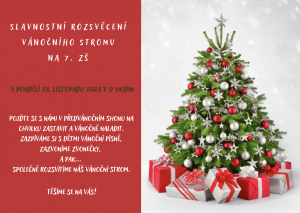 SLAVNOSTNÍ ROZSVĚCENÍ VÁNOČNÍHO STROMU